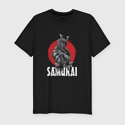 Мужская slim-футболка Japanese samurai