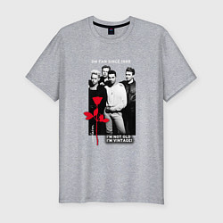 Мужская slim-футболка Depeche Mode - Im vintage rose