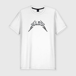 Мужская slim-футболка Алекс - в стиле рок-группы металлика