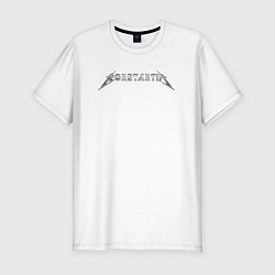 Мужская slim-футболка Константин в стиле группы Металлика