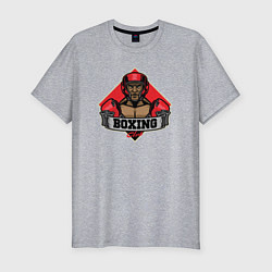 Футболка slim-fit Boxing style, цвет: меланж