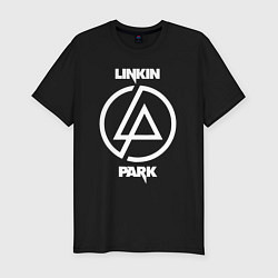 Мужская slim-футболка Linkin Park logo