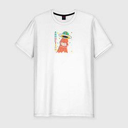 Мужская slim-футболка Похищение свиньи ufo