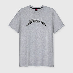 Мужская slim-футболка Кирилл в стиле рок-группы Металлика