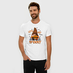 Футболка slim-fit Lets get spooky, цвет: белый — фото 2