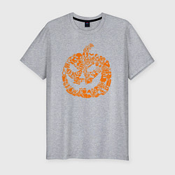 Мужская slim-футболка Символ хэллоуина