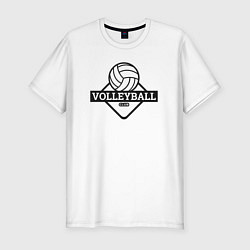 Футболка slim-fit Volleyball club, цвет: белый