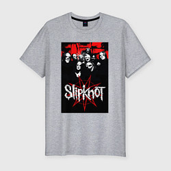 Футболка slim-fit Slipknot - all, цвет: меланж