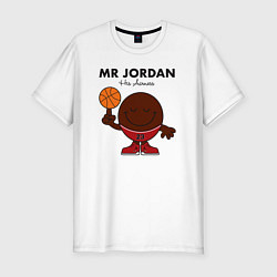 Мужская slim-футболка Мистер Джордан