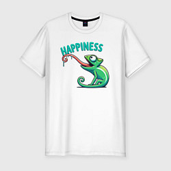 Мужская slim-футболка Ловец счастья