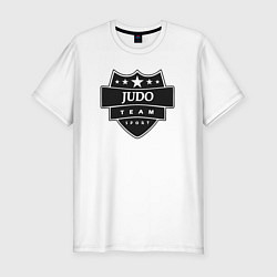 Мужская slim-футболка Команда дзюдо