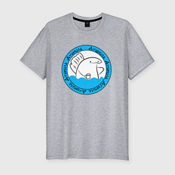 Мужская slim-футболка Душнила акуля