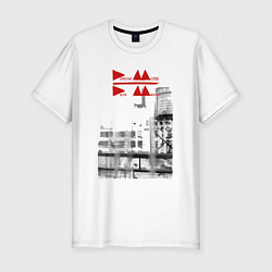 Мужская slim-футболка Depeche Mode - Delta Machine tour logo