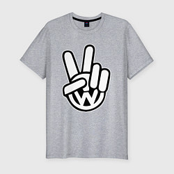 Футболка slim-fit Volkswagen peace, цвет: меланж