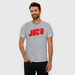 Футболка slim-fit Judo red, цвет: меланж — фото 2