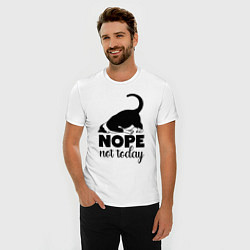 Футболка slim-fit Nope - not today, цвет: белый — фото 2