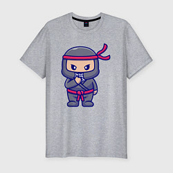 Мужская slim-футболка Воин ниндзя