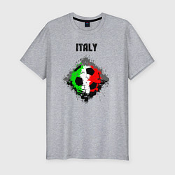 Мужская slim-футболка Команда Италии