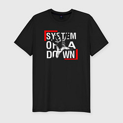 Футболка slim-fit System of a Down metal band, цвет: черный