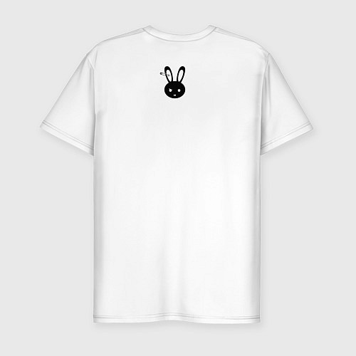 Мужская slim-футболка Your bunny wrote 2024 / Белый – фото 2