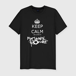 Футболка slim-fit My Chemical Romance keep calm, цвет: черный