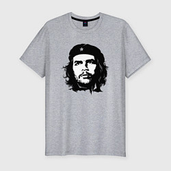 Мужская slim-футболка Портрет Эрнесто Че Гевары
