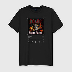 Мужская slim-футболка Hells bells - AC DC