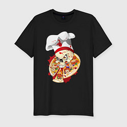 Футболка slim-fit Bloody pizza, цвет: черный