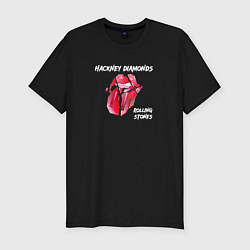 Мужская slim-футболка The Rolling Stones - Diamonds tongue