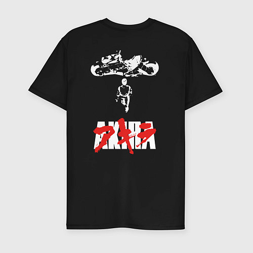 Мужская slim-футболка Аниме Акира / Черный – фото 2