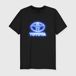 Футболка slim-fit Toyota neon, цвет: черный