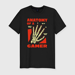 Футболка slim-fit Anatomy of a gamer, цвет: черный