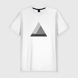 Мужская slim-футболка Минималистичные треугольники