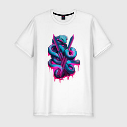Мужская slim-футболка Balisong flipping snake