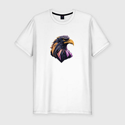 Мужская slim-футболка Иллюстрация орла