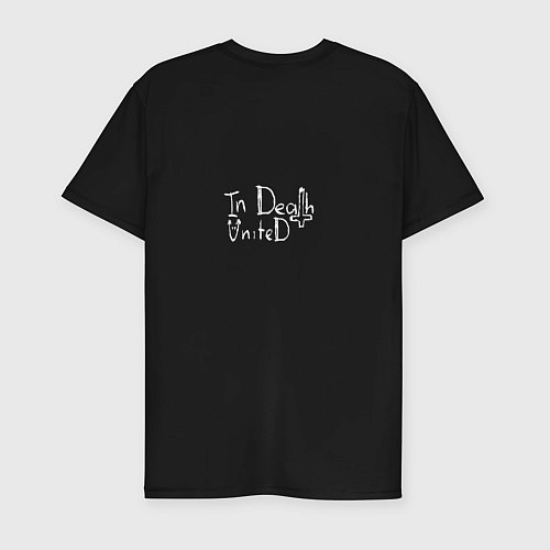 Мужская slim-футболка Devil Smiley / Черный – фото 2