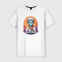 Мужская slim-футболка Нашествие инопланетян