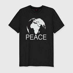 Мужская slim-футболка World peace