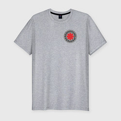 Мужская slim-футболка Red Hot Chili Peppers эмблема