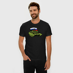 Футболка slim-fit Russian tank, цвет: черный — фото 2
