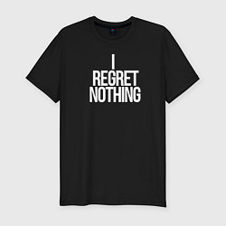 Футболка slim-fit Postal I regret nothing, цвет: черный