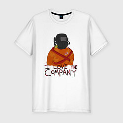 Футболка slim-fit Lethal Company: I Love the Company, цвет: белый