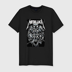 Футболка slim-fit Metallica - skulls, цвет: черный