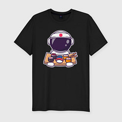 Футболка slim-fit Space sushi, цвет: черный