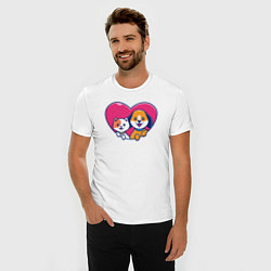 Футболка slim-fit Pets friends, цвет: белый — фото 2