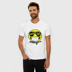 Футболка slim-fit Smile big always, цвет: белый — фото 2