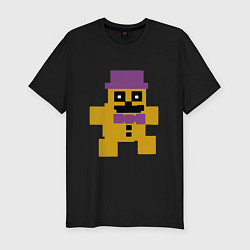 Футболка slim-fit Fnaf psychic friend, цвет: черный