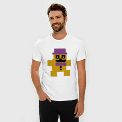 Футболка slim-fit Fnaf psychic friend, цвет: белый — фото 2