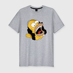 Мужская slim-футболка Гомер - Симпсоны