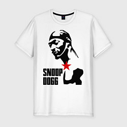 Мужская slim-футболка Snoop Dogg
